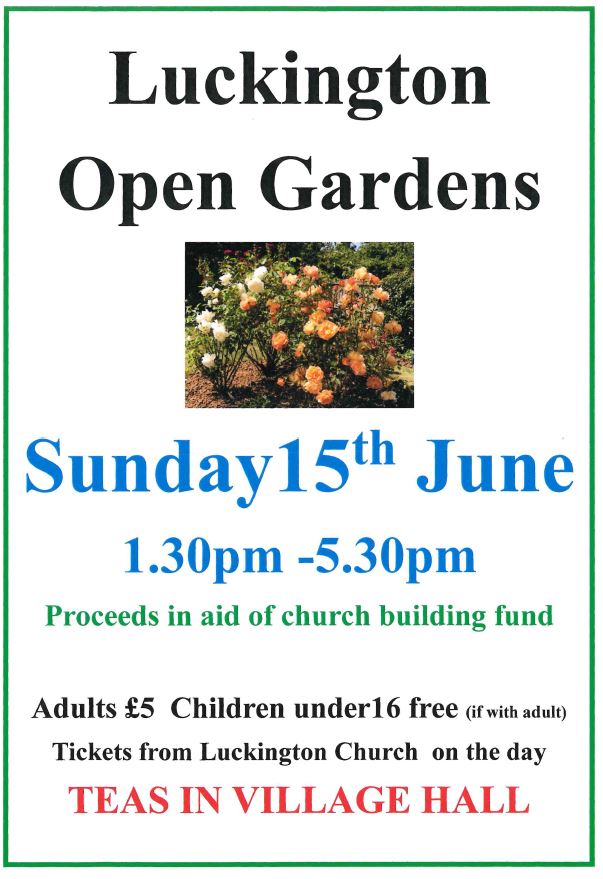 Luckington Open Gardens _ Proceeds in aid of church building fund